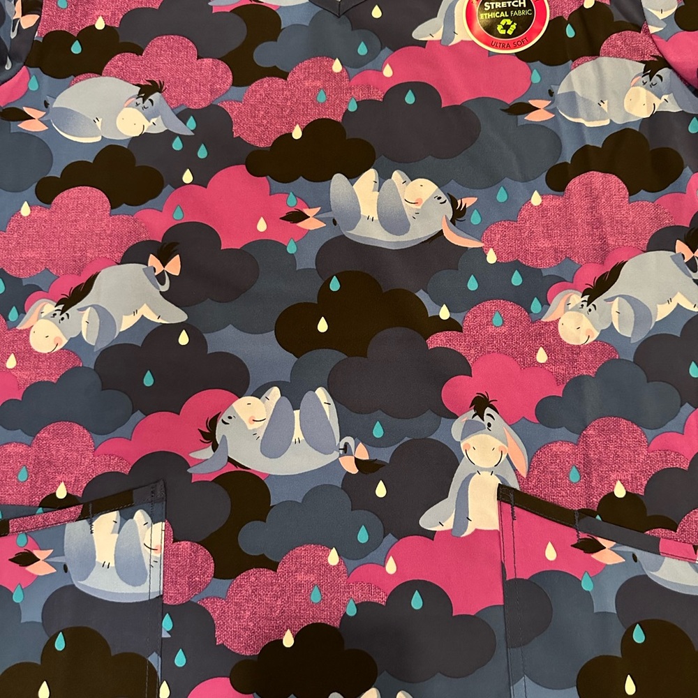 Brand new Disney Eeyore  Scrub  top size large